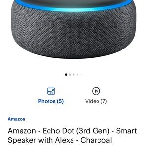 NIB Amazon Echo Dot.  New never opened. 3rd generation